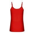 thumbnail image 4 of Miluxas Plus Size Women's Tank Top - Racerback Summer Camisole Top U Neck Beach Fashion Clothes Red XL(XL), 4 of 7