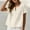 A275 Beige, variant on Xdegoge Cotton Linen Tops for Women Short Sleeve V Neck Shirts Casual Pleated Blouses Relaxed Fit Summer Tunic Tops Lightweight Breathable Pullover for Work Office Daily Wear