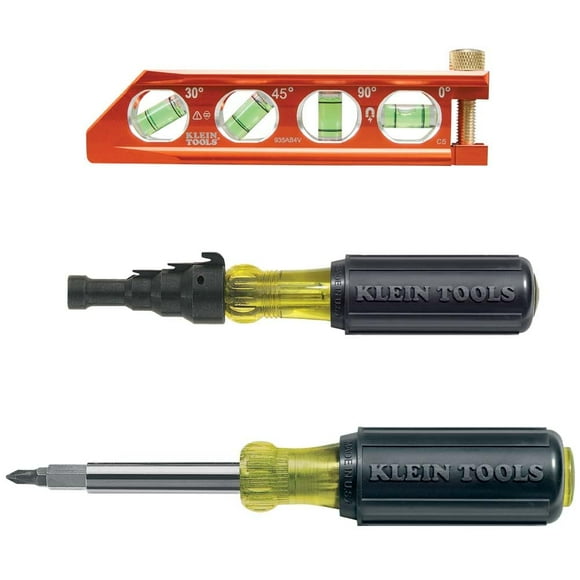 Kit de destornilladores Klein Tools 80073 con escariador de conductos, 3 unidades