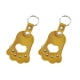 thumbnail image 1 of Methold 2 piezas, llaveros de almacenamiento, llaveros con forma de pata de gato, cadenas de regalo para mascotas, material suave y para Memoriales de mascotas amarillo jengibre, 1 of 6