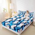 thumbnail image 4 of Castle Fairy Cute Penguin Twin Sheet Sets for Child Teens,Cartoon Animal Bedding, 4 of 7
