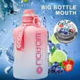 thumbnail image 4 of Botella de agua deportiva, botella de agua de 2,2 L, botella deportiva grande con asa, sin BPA, muy adecuada para deportes y actividades al aire libre, 4 of 6
