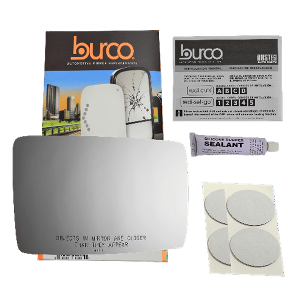 Fits 06-10 Hummer H3, H3T Right Passenger Mirror Glass Lens w/Adhesive USA w/o Backing Plate