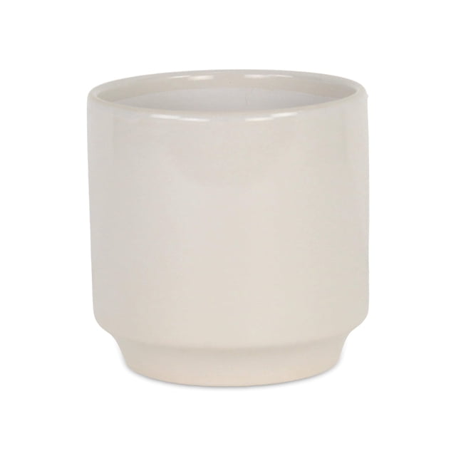 Maceta de Cerámica Cheungs Elegora Grande Blanco Roto