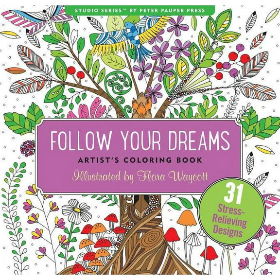 Follow Your Dreams Adult Coloring Book (Paperback)