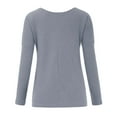 thumbnail image 4 of TINZ Chemise Longue Unie à Manches Longues Spandex Chemises d'Entraînement pour Femmes Chemises à Manches Longues pour Femmes Automne Chemise Décontractée en Polyester Spandex pour Femmes Col Roulé à Manches Longues pour Femmes, 4 of 7
