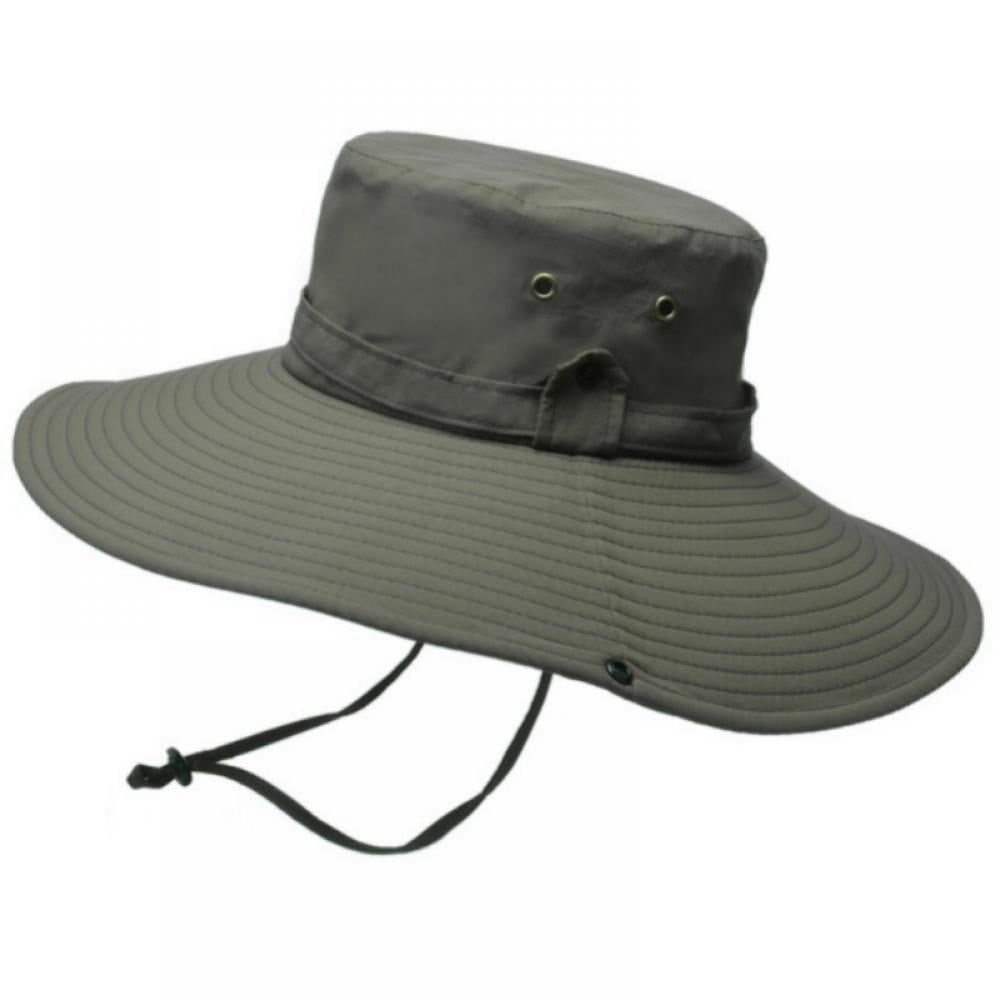 Bucket Sun Hat Super Wide Brim UV Protection Sun Hat Fishing Gardening  Hiking Camping Safari Outdoor Hats for Men Army Green