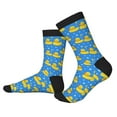 thumbnail image 2 of Rocae Cute Yellow Rubber Ducks for Adult Socks Casual Athletic Stretchy Loose Socks for Women Men Non-Slip Middle Tube Socks, 2 of 7