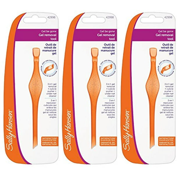 Sally Hansen Gel Be Gone Nail Polish Removal Tool, (Pack of 3