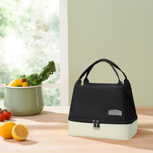 Organizadores y almacenamiento de armario, bolsa para el almuerzo, lonchera térmica, lonchera impermeable, bolsa térmica congelable con correa de hombro ajustable, bolsa de picnic impermeable portátil