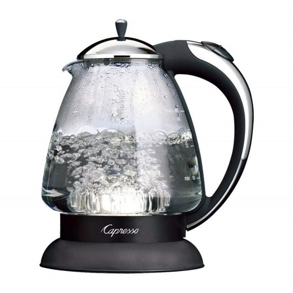 Capresso H2O Plus Glass Water Kettle (48 oz, Chrome)