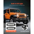 thumbnail image 3 of VEVOR Front Bumper Compatible with 1987-2006 Jeep Wrangler YJ TJ with LED Light, 3 of 9
