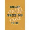 thumbnail image 4 of Becky Thorns 13x18 Black Modern Wood Framed Wall Art Titled - You are Exactly Where You Need to Be, 4 of 6
