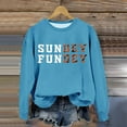 thumbnail image 3 of Sundey Fundey Football Sweatshirts for Women 2025 Long Sleeve Crewneck Football Season Sweatshirt Pullover Tops, 3 of 6