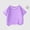 Purple, variant on Spazoro Girls T-Shirts Tee, Crew Neck 100%Cotton Solid Color Short Sleeve Casual Tops for Kids Black Size 6