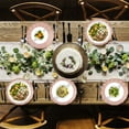 thumbnail image 4 of LQCrafK Round Placemats Set of 6,  Place Mats for Dining Table, Washable Vinyl Placemats, Silver, 4 of 5