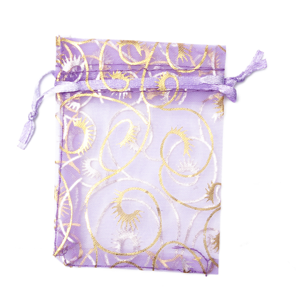 100Pcs Organza Bags Assorted Colors Wedding Sheer Organza Favor Bags