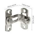 3 Sets Door Hasp Sliding Lock Shed Latch Garage Buckle Locks for Doors Parts Barn Stainless