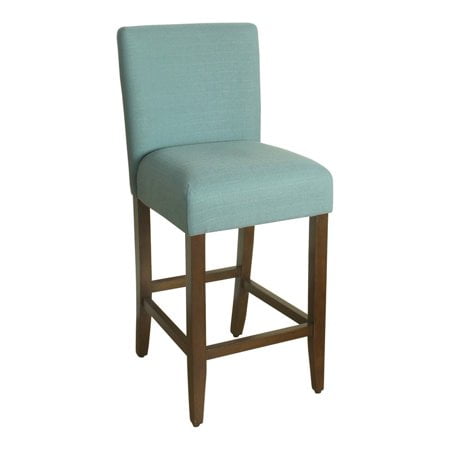 HomePop Upholstered Barstool Aqua Textured 29" ba