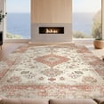 thumbnail image 2 of Design&I 2'x3' Washable Accent Rug Pet Friendly & Non-Slip Built-In Grip Extra Vintage Large Distressed Ornamental Traditional Oversized for Kitchen, Station, 2 of 7