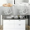 thumbnail image 4 of Glossy White Stickers Vinyl Self Adhesive Waterproof Oil Proof Sticker Kitchen Counter Panels Furniture Renovation Wallpaper, 4 of 9