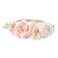 thumbnail image 2 of Headband Headwear Soft Newborn Head Flower Elástico Beautiful Cute Turban Hair Band para Newborn Festive Shower , estilo D Hugo Diademas florales, 2 of 8