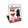 thumbnail image 3 of Vampires Pub Novelty Sign, Metal Wall Decor - 10x14 inches, 3 of 4