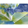 thumbnail image 4 of Ambesonne Yellow and Blue Quilted Bedspread Set 3 Pcs, Spring Blooms, Queen Size, Lime Green Royal Blue, 4 of 5