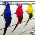 thumbnail image 4 of Jinsinto 6pcs 25CM Fake Parrot Artificial Birds Model Outdoor Home Garden Lawn Tree Decoration, 4 of 5