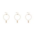 thumbnail image 2 of Pulseras de tobillo Qarigey aleación elegante Tridimensional diario Señora Brazalete para adolescentes Niñas Mujeres Adultos Oro, 2 of 6