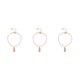 thumbnail image 2 of Pulseras de tobillo Qarigey aleación elegante Tridimensional diario Señora Brazalete para adolescentes Niñas Mujeres Adultos Oro, 2 of 6