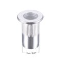thumbnail image 3 of Unique Bargains M5 Rivet Nuts Aluminium Alloy Knurled Flat Head Threaded Insert Nut Silver 100 pcs, 3 of 5