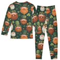 thumbnail image 2 of Beard Green Elf Pattern Cotton Pajamas 2 Piece Set Sleepwear Soft and Comfortable Homewear Nightwear, 2 of 7