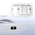 thumbnail image 1 of Acouto Marine Window Aluminum Alloy Tempered Glass Rubber 500x300mm Rounded Slide Window Bidirectional Moving  Sealing High Transparency For Ship Yacht, 1 of 8