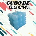 thumbnail image 2 of Velas de burbujas en forma de cubo 2 piezas color azul para todas tus reunioes y eventos creando un ambiente ideal, 2 of 4