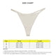 thumbnail image 4 of Tanga De Tiro Bajo Transpirable Sin Costuras De Secado Rápido Suave Cintura Fina Tanga Bragas Ropa Interior para Mujeres Niñas Blanco L, 4 of 5