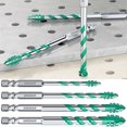 thumbnail image 2 of 4pcs Four-Flute Sawtooth Eccentric Drill Bits Professional Sturdy Drill Bit Set for Wood/Tile/Etc, 2 of 5