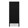 thumbnail image 6 of Simpli Home Harper 48 inch Wide Solid Hardwood Mid-Century Modern Medium Storage Cabinet in Black, 6 of 11