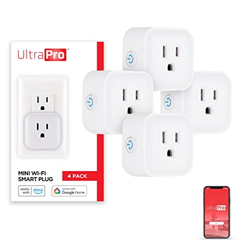 UltraPro Smart Plug WiFi Outlet, Smart Home, Smart Switch, Dual Smart  Outlet, Works with Alexa, Echo & Google Home, No Hub Required, App  Controlled