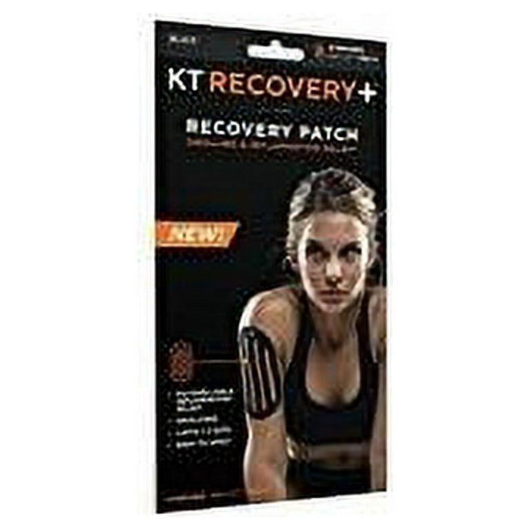 Kt Recovery+ Recovery Patch, Black - 4 patches