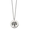 thumbnail image 3 of Auriga Fine Jewelry Stainless Steel Enameled Family Tree of Life Pendant with Cable Chain Necklace for Men 22", 3 of 6
