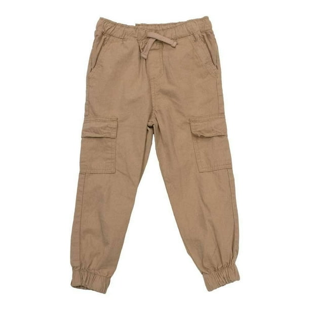 Jogger George para Niño Gabardina con Bolsas Laterales Beige Talla 6