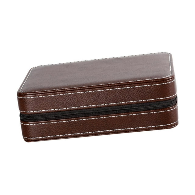 Organizador de pendientes, accesorios de viaje, organizador de joyas para mujeres, estuche de viaje para joyas, caja de almacenamiento de joyas para marrón