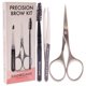 thumbnail image 3 of Kit de cejas de precisión de Browgame para mujeres: pinzas inclinadas originales de 3 piezas, tijeras para cejas y cepillo carretel, 3 of 3