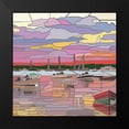 thumbnail image 2 of Mandell, Jonathan 12x12 Black Modern Framed Museum Art Print Titled - Nantucket Beach at Dusk, 2 of 5