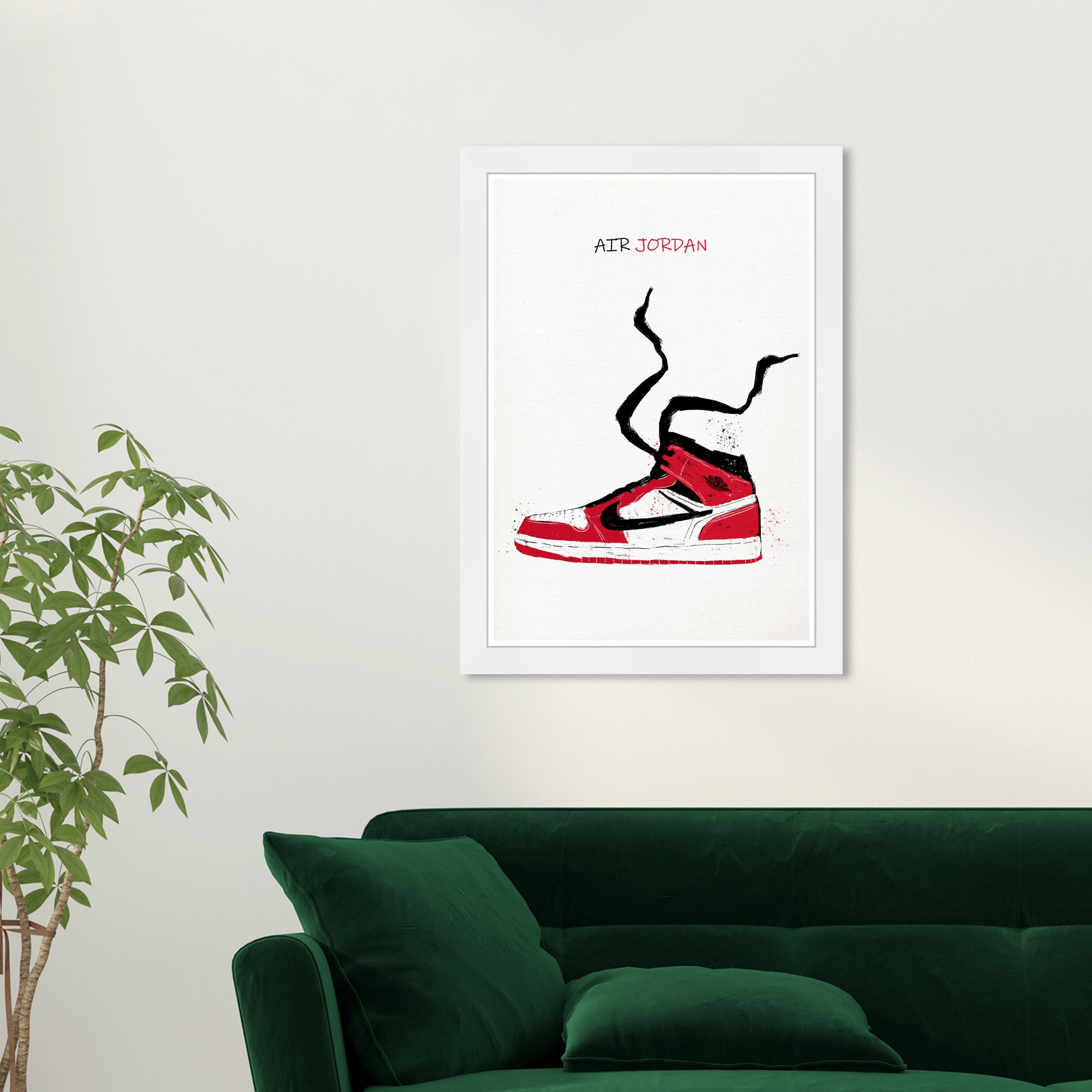 Wynwood Studio Prints Air jordan Drawing I Fashion and Glam Shoes