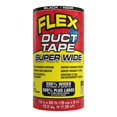thumbnail image 1 of Flex Duct Tape, Super Wide, 7.5 Inches x 20 Feet (19 cm x 6 m), Black, Heavy Duty Strong, Multi-Surface, Water, Weather, and UV Resistant, Easy to Tear by Hand, Perfect for Boxes, No Residue, 1 of 8