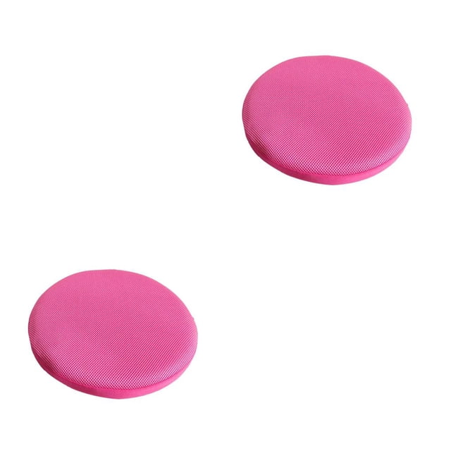 Advancent Fundas para taburetes de bar, funda para asiento de silla redonda, funda protectora, rosa intenso, 33cm Rosa roja 33 cm 2Conjunto