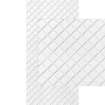 Argyle 4ft. x 8ft. Gloss White Paintable Glue-Up PVC Wall Panels (160 Sq.ft / Pack) - 5 Pieces