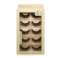 thumbnail image 1 of False Eyelashes 5 Pairs, 3d Artificial Eyelashes Set, Reusable Natural Eyelashes With Eyelash Tweezers (Bomb), 1 of 6